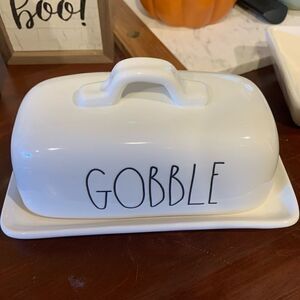 New Rae Dunn gobble butter dish for thanksgiving